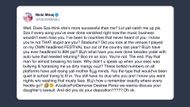 One of Nicki Minaj's tweets dissing the Luther singer (Image via X/@NICKIMINAJ)